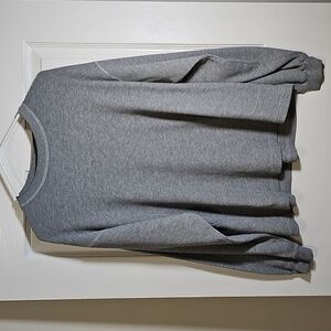 Express Thermal Long Sleeve Crewneck Gray Shirt Size M